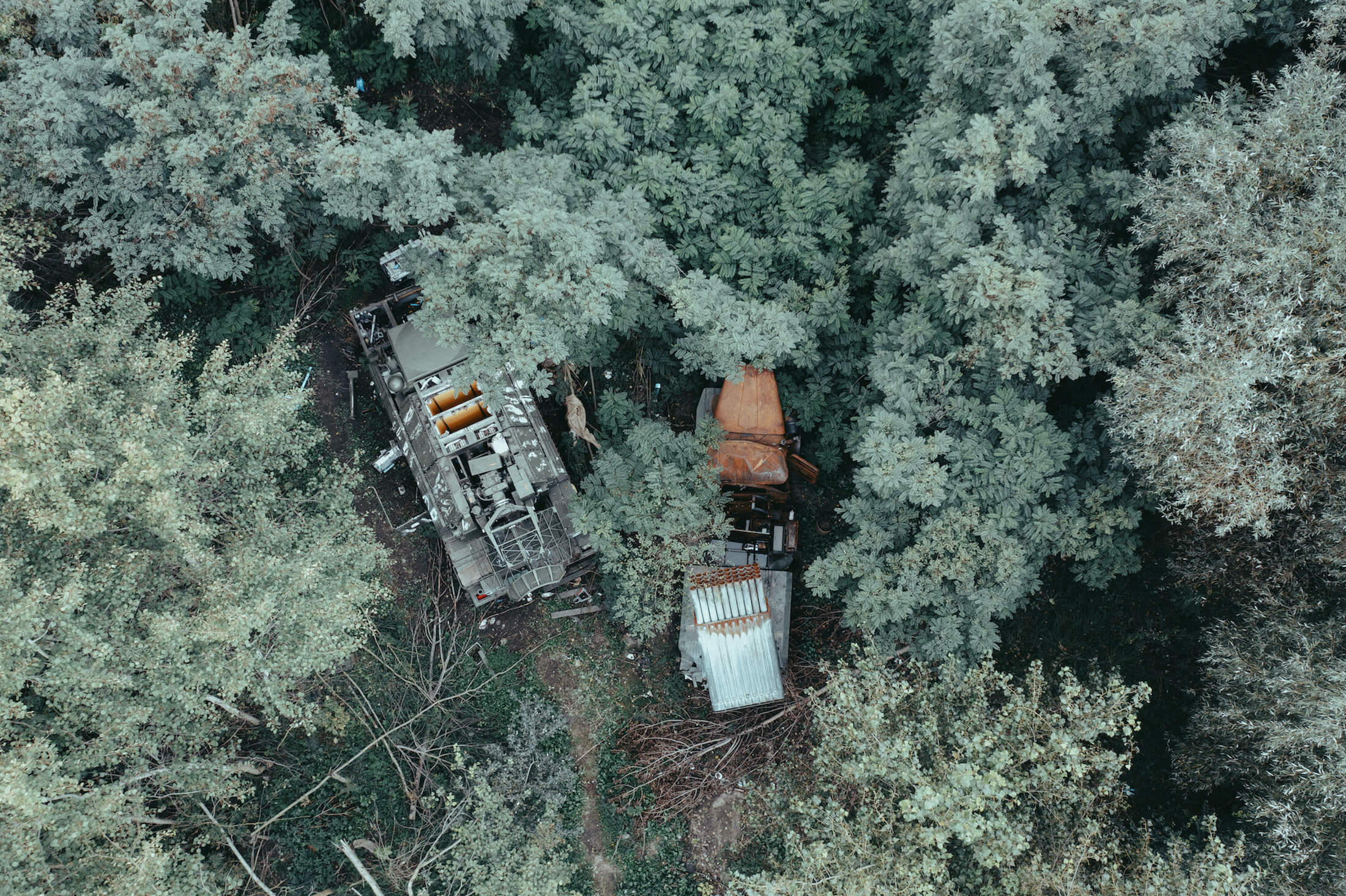 The bombed Russian military base in Balakleya. Розбомблена російська військова база в Балаклеї